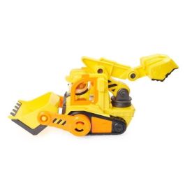 Spin Master 6066511 Vehículo Clásico Rubble & Crew Bulldozer Patrulla Canina Camión Construcción con Pala y Excavadora