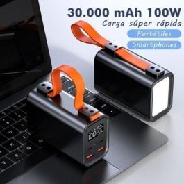 Leotec LEPOW100W30K Batería Externa Powerbank 30000mAh PD 100W para Portátiles con 2 USB-A y 2 USB-C
