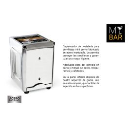 Servilletero de Hostelería en Acero Inoxidable My Bar (12 Unidades) Servilletero de Hostelería en Acero Inoxidable My Bar (12 Unidades)