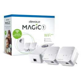 Devolo Magic 1 WiFi mini Adaptador Powerline Kit 1200 Mbps, WiFi 4 300 Mbps, 1 Puerto LAN, Blanco, Multiroom Precio: 194.7858. SKU: B1A3PLXCD3