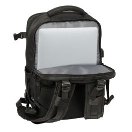 F.C. Barcelona Safta Mochila de Viaje Cabina Deportiva para Portátil 15,6'' Negra 29x44x19 cm Licencia Oficial