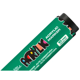 Liderpapel Rotulador Acrilico Base Agua Todo Tipo de Superficie Punta Rectangular 10 mm Verde