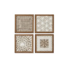 Cuadro Moderno DKD Home Decor Blanco Natural 2 x 22 x 22 cm Set de 4 Precio: 37.94999956. SKU: B12TBRHSYE