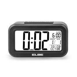 Reloj Despertador Temperatura Y Humedad Pantalla 11,2Cm ELBE RD-668-N