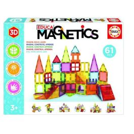 Educa Borrás Juego Magnetics 61 PCS 20024 - Juego de Construcción Magnético con Piezas Translúcidas de Colores Precio: 33.7900002. SKU: B1KFTDP9QM