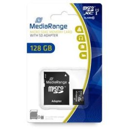 MediaRange MR945 Tarjeta MicroSDXC de 128GB, Clase 10, UHS-I, Incluye Adaptador SD Precio: 37.50000056. SKU: B1JJHF5MEF