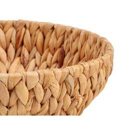 Centro de Mesa Redondo Giftdecor Paja 29x29x8 cm Marrón (12 Unidades)