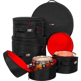 GATOR Funda set de batería G-Icon para bombo 22"x18", Toms 10"x8", 12"x9", Tom suelo 16"x16" (4 Piezas)