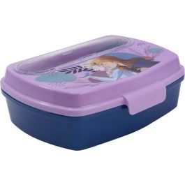 Disney CZ11271 Sandwichera Infantil Frozen con Cubiertos Plástico Alimentario Reciclable Libre de BPA para Niños +3 Años Disney CZ11271 Sandwichera Infantil Frozen con Cubiertos Plástico Alimentario Reciclable Libre de BPA para Niños +3 Años