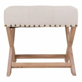 Banqueta Alexandra House Living Gris Crema 46 x 46 x 49 cm