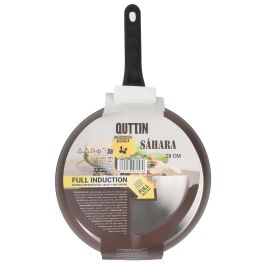 Quttin Sartén de Aluminio Forjado de 28 cm, con Mango Soft Touch, serie Full Saha, espesor 3.0 mm (6 Unidades)