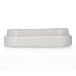 Edm Aplique Led Oval 18W 1950lm 4000K Luz Día IP54 23 x 10,5 x 5,7 cm