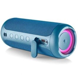 NGS ROLLERFURIA3BLUE Altavoz Portátil Bluetooth 5.3 Sonido Potente 60W Luces RGB Impermeable IPX7 TWS Powerbank Batería 9h Azul