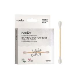 NORDICS ORAL CARE Bastoncillos de Bambú y Algodón BIO 100 Uds. Compostables Veganos para Limpieza de Oídos Precio: 2.78999985. SKU: B1894EWNLH