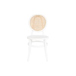 Silla Vintage DKD Home Decor Blanco Natural 43 x 89 x 43 cm