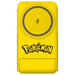 OTL Technologies Batería Externa Magnética Inalámbrica Pikachu Pokémon 5000 mAh con Soporte