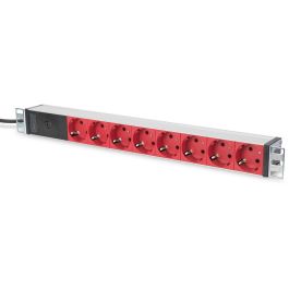 Digitus Regleta de enchufes 8 tomas Tipo F, perfil aluminio negro, conector C14 y cable 2m para rack 19" horizontal Precio: 46.58999972. SKU: B14MQLKQ59