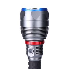 Edm Linterna LED de Largo Alcance 23000 lm, 5 Modos de Luz, Aluminio, IP67, Power Bank Edm Linterna LED de Largo Alcance 23000 lm, 5 Modos de Luz, Aluminio, IP67, Power Bank