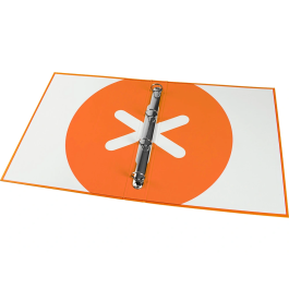 Antartik Carpeta A4 Forrada 4 Anillas 25 mm Redondas Color Mostaza