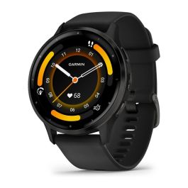 Garmin GAR1701825584298 Reloj GPS conectado Venu 3 35,4 mm (1.4) Acero gris caja negra correa silicona negra