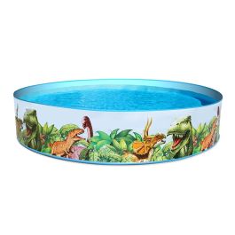 Bestway Piscina Rigida Infantil PVC Dinosaurios 244x46 cm +3 Años Jardin 55001