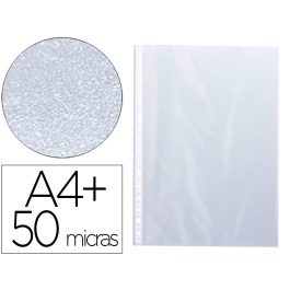 Q-connect Funda multitaladro folio piel de naranja 50 micras A4+ bolsa 10 unidades Precio: 0.99000022. SKU: B1JGFEM9P9