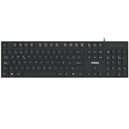 Teclado Nilox NXKBE000012 Negro Qwerty Español Teclado Nilox NXKBE000012 Negro Qwerty Español