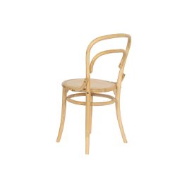 DKD Home Decor Silla Horeca Natural 41 x 84.5 x 41 cm Olmo Ratan (2 Unidades) Estilo Vintage Cottage