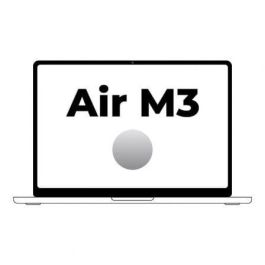 Apple MC9E4Y/A Portátil MacBook Air 15.3" Liquid Retina M3 8-Core CPU 16GB RAM 256GB SSD 10-Core GPU Plata, hasta 18h autonomía Precio: 1313.99000029. SKU: B1ED4CXG3Z