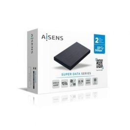 Aisens Ase-2530B Caja Externa 2.5" SATA a USB 3.0-USB 3.1 Gen1 para Discos Duros hasta 9.5mm Negro