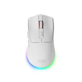 Mars Gaming Ratón Gaming Inalámbrico MM-T3 Batería Recargable Blanco Hasta 14400 DPI