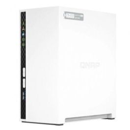 QNAP TS-233 Servidor Barebone Mini Tower Blanco, Procesador 2 GHz, DDR4-SDRAM, 2 GB, SATA, 5 Gigabit Ethernet
