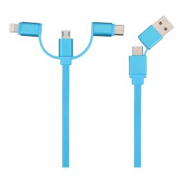 NK Nk-usb61-dis Cable Cargador 6 en 1, 1 m, Colores Surtidos, Carga Rápida