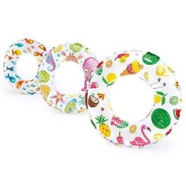 Intex Flotador Hinchable Estampados Animados 51cm de Diámetro para Niños de 3 a 6 Años en PVC - Modelos Surtidos