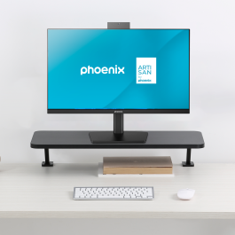 Phoenix technologies Elevador Soporte De Monitor Para Escritorio, Madera MDF y Metal, 65x26x13 cm, Hasta 20 kg, Negro Phoenix technologies Elevador Soporte De Monitor Para Escritorio, Madera MDF y Metal, 65x26x13 cm, Hasta 20 kg, Negro