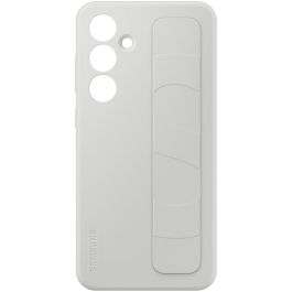 Samsung EF-GS721 Funda Standing Grip para Galaxy S24 FE Gris – Carcasa de Silicona con Soporte, Resistente a Golpes y Rayones