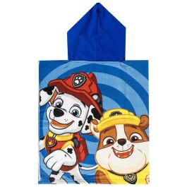 Poncho-Toalla con Capucha The Paw Patrol Azul 50 x 115 cm