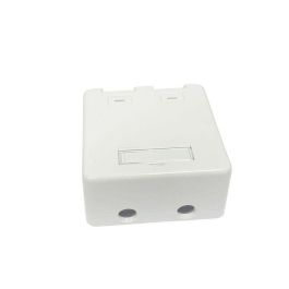 Lanview Caja de Montaje en Superficie para 2 Conectores RJ45
