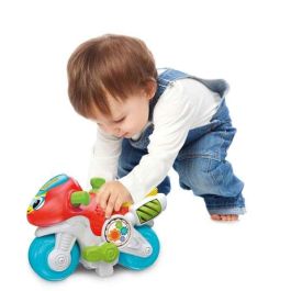 Clementoni Moto Mundial Marcial, Centro de Actividades Infantil Colorido, Sonidos, Edad 10 Meses, 30x21x13cm