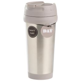 Day Mug Térmico de Acero Inoxidable 450 ml, Antigoteo, Colores Surtidos (Verde Oliva, Azul Oscuro, Gris Cálido)