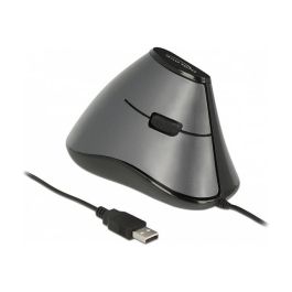 DELOCK Ratón Ergonómico Vertical Óptico USB 1.8m Cable 800 DPI Negro Gris 12527 Precio: 43.79000043. SKU: B14ZMERRYQ