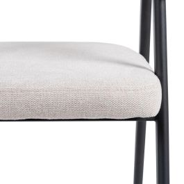Silla Crema Tejido-Metal Salón 56 X 60 X 81 cm