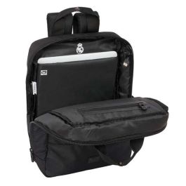 Safta Mochila para Portátil 13,3''+USB Real Madrid Premium 29x39x11 cm