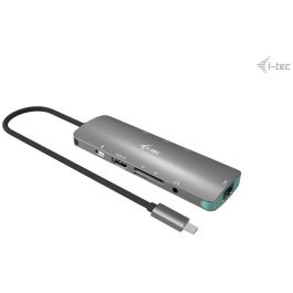 I-TEC NANO LAN DOCK + P/S 100W - Estación Docking USB-C Metal 4K HDMI LAN PD 100W Gris con Cargador Universal