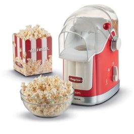 Ariete 2958/00 Máquina de Palomitas Party Time Roja Diseño Retro Años 50 Ideal para Snacks Naturales y Libres de Grasas
