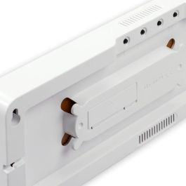 Reloj de Pared con Termómetro Hama 00222224 Blanco Negro Plástico