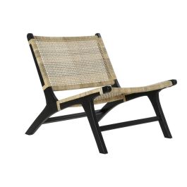 Sillón DKD Home Decor Negro Natural Madera Teca 65 x 78 x 68 cm Precio: 249.69000012. SKU: B1CBJ7ERQW