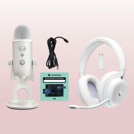 Logitech G G735 Auriculares Gaming Inalámbricos LIGHTSPEED Bluetooth RGB con Micrófono Desmontable y Batería 16+ Horas White Mist