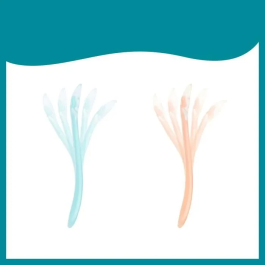 Babymoov Cucharas de Silicona para Bebé - Juego de 5 Unidades - Suave y Segura para la Primera Edad