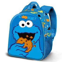 Barrio Sésamo Monstruo Galletas - Mochila Preescolar 3D Elite Azul Acolchada con Bolsillo Malla (10x25x30cm) Precio: 13.89000019. SKU: B1K6XSAXKF